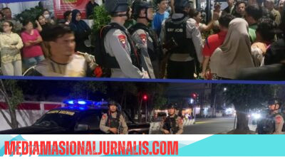 Patroli Blue Light Satuan Brimob Polda Sumut Sigap Redam Keributan Akibat Laka Lantas di Medan, Situasi Memanas Berhasil Dikendalikan