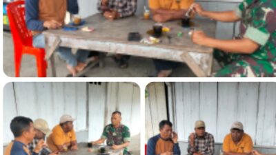 Babinsa Laksanakan Komsos, Pererat Hubungan dengan Masyarakat