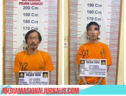Polsek Hinai Bekuk Dua Terduga Pelaku Pencurian Jerjak Besi dan Pintu Rumah