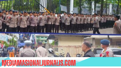 Siaga Humanis May Day 2026, Satuan Brimob Polda Sumut Kawal Ribuan Buruh di Gedung Pardede Hall Medan dengan Pengamanan Maksimal