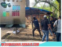 Satresnarkoba Polres Binjai Kembali Grebek Dan Hancurkan Barak Narkoba Di Desa Perdamaian
