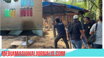 Satresnarkoba Polres Binjai Kembali Grebek Dan Hancurkan Barak Narkoba Di Desa Perdamaian