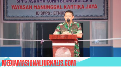 Dandim 0106/Aceh Tengah Hadiri Peresmian MBG di Asrama Kompi Blang Kolak dua
