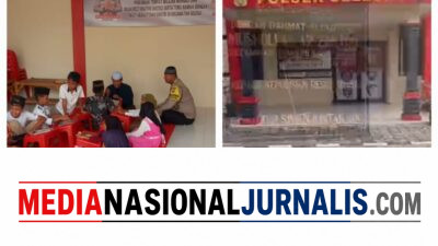 Bhabinkabtibmas tebar kepedulian dampingi anak-anak belajar alquran di polsek selesei