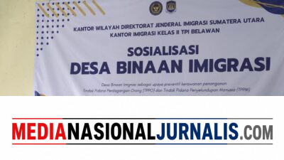 Kantor Imigrasi Belawan Perkuat Pengawasan Keimigrasian Lewat Program Desa Binaan