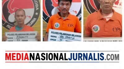 Dalam 1 Malam, Sat Narkoba Polres Pelabuhan Belawan Grebek 2 Lokasi Narkoba, 3 Pelaku Ditangkap