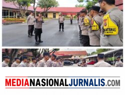 Apel Gabungan Sat Binmas Polres Binjai: Kapolres Tekankan Peran Aktif Bhabinkamtibmas Jaga Keamanan Warga