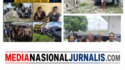 Warga Hubungi 110, Dua Pencuri Anak Lembu di Simalungun Dibekuk Usai Kabur Pakai Sedan dan Tabrak Pemotor