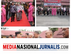 Penuh Haru Dan khidmat,Polres Binjai Lepas Personil Yang Purnabakti Dengan Tradisi Kepolisian