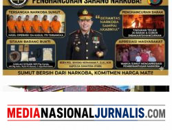 Dalam 72 Jam, Polda Sumut Gempur Sarang Narkoba: 134 Kasus Terbongkar, 26 Barak Dimusnahkan