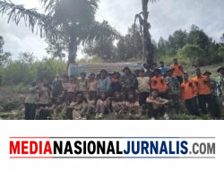 Koramil 04/Bintang Bersama Forkopimcam dan Masyarakat Gelar Penanaman Pohon