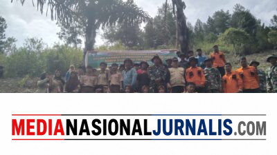 Koramil 04/Bintang Bersama Forkopimcam dan Masyarakat Gelar Penanaman Pohon