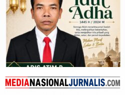 ADIS ATIM R Pimred, MNJ.COM Mengucapkan Selamat Hari Raya Idul Adha 1447 H