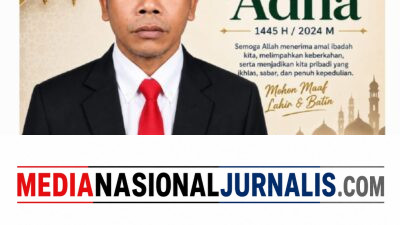ADIS ATIM R Pimred, MNJ.COM Mengucapkan Selamat Hari Raya Idul Adha 1447 H