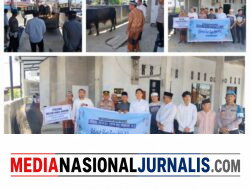 Polres Pematangsiantar Serahkan Bantuan Hewan Kurban dari Kapolri dan Kapolda Sumut di Mesjid Nurul Ikhwan