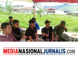 Babinsa Koramil 01/Lut Tawar Laksanakan Komsos Bersama Aparatur Kampung