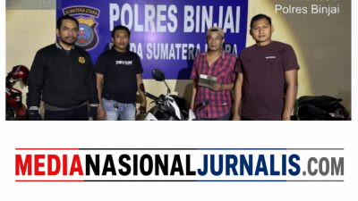 Team Khusus Anti Begal 1.1 Polres Binjai berhasil amankan Sepeda Motor hasil Curian di Kabupaten Langsa Prop.NAD yang melintas di wilayah Kota Binjai