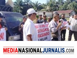 Masyarakat Demo Tuntut Hak Kepada PT Nafasindo. Prof.Sutan Nasomal SH.MH Minta Porkofimda Aceh Singkil segera Pasilitasi Tuntutan Buruh