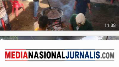 Babinsa Koramil 08/Silih Nara Gotong Royong Bantu Warga Masak Dodol Pernikahan