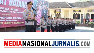 Kapolres Aceh Tengah Pimpin Upacara Purna Bakti AKP Radius Sianturi, Pengabdian 36 Tahun Berakhir dengan Penuh Kehormatan