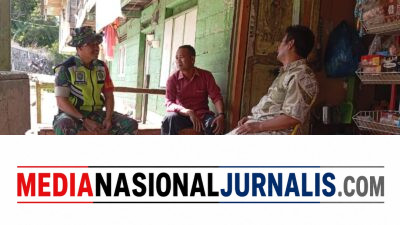 Babinsa Koramil 05/Linge Pererat Silaturahmi dengan Warga Melalui Komsos di Desa Kute Robel