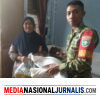 Babinsa Koramil 01/Lut Tawar Dampingi Penyaluran Bantuan Pangan di Desa Rawe