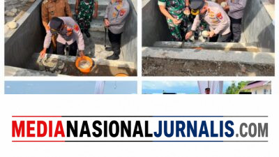 Kapolres Binjai Hadiri Peletakan Batu Pertama Pembangunan PT Natural Tirta Segar Di Langkat 
