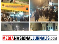 Sisir Titik Rawan Kota Medan, Patroli Satuan Brimob Polda Sumut Hadirkan Rasa Aman