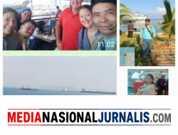 Transit di Batam, Ketua SWI Bener Meriah Kagumi Laut Biru dan Panorama Gedung-Gedung Singapura.