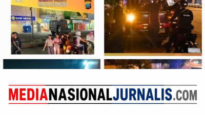 Patroli Blue Light Brimob Sumut, Respons Cepat Laporan Warga dan Cegah Balap Liar di Kota Medan