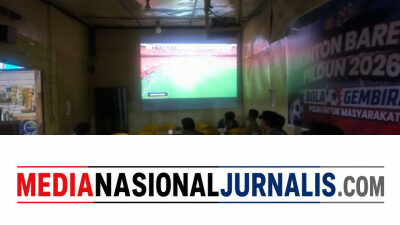 Nobar Piala Dunia Polres Aceh Tengah Bersama Masyarakat Perkuat Kamtibmas