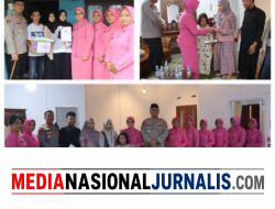 Wujud Kepedulian, Kapolres langkat Berikan Tali Asih Kepada Istri Personel Polri Yang Suaminya Telah Meninggal Dunia