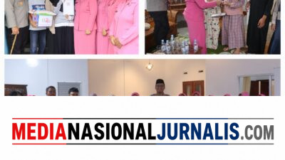 Wujud Kepedulian, Kapolres langkat Berikan Tali Asih Kepada Istri Personel Polri Yang Suaminya Telah Meninggal Dunia