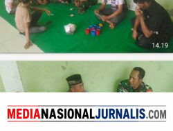 Babinsa Koramil 09/Ketol Gelar Komsos Bersama Aparatur Desa Bahas Kebersihan Lingkungan
