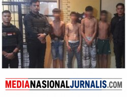 Respon Call Center 110, Tim Macan Polres Pelabuhan Belawan Amankan Empat Remaja Pelaku Tawuran