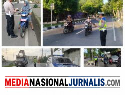 Himbauan Tertib Lalu Lintas Disampaikan Personel Satlantas Polres Langkat Dan Pengaturan Lalu Lintas Pagi