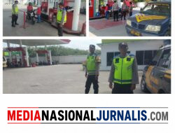 Guna Menjaga Keamanan Wilayah, Polsek Padang Tualang Rutin Melaksanakan Patroli Obyek Vital Pada SPBU