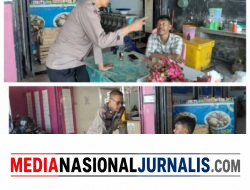 Bhabinkamtibmas Polsek Stabat Gencarkan Sambang, Imbau Warga Waspada Curanmor serta Manfaatkan Call Center 110
