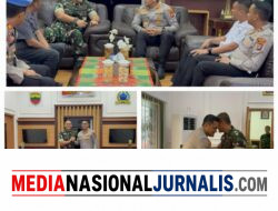 Perkokoh Sinergitas TNI POLRI Melalui Sillaturahmi Kapolres Binjai Dengan DANDIM 0203 LKT