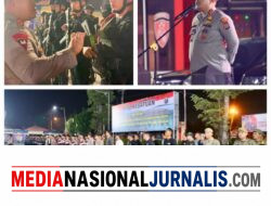 Kapolres Pelabuhan Belawan Pimpin Apel Patroli KRYD Skala Besar Antisipasi 3C