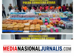 Polda Sumut Ungkap 3.865 Kasus Narkoba dalam Enam Bulan, Sita 5,3 Ton Barang Bukti