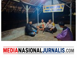 Bhabinkamtibmas Polsek Salapian Cek Pos Satkamling, Perkuat Keamanan Lingkungan Bersama Warga