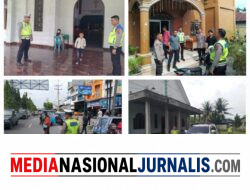 Sat Lantas Polres Langkat Patroli Gereja, Pastikan Ibadah Minggu berlangsung Aman Dan Lancar