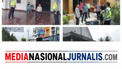 Sat Lantas Polres Langkat Patroli Gereja, Pastikan Ibadah Minggu berlangsung Aman Dan Lancar