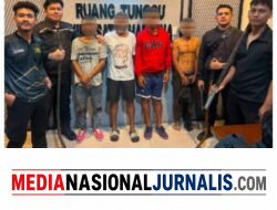 Patroli KRYD Polres Pelabuhan Belawan Amankan Empat Terduga Pelaku Tawuran dan Empat Senjata Tajam
