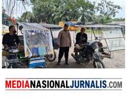 Bhabinkamtibmas Polsek Hinai Sambangi Penarik Becak, Perkuat Kedekatan dan Serap Aspirasi Masyarakat