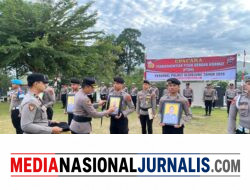 Tampa Kehadiran 4 Personil, Upacara Pemberhentian Tidak Dengan Hormat ( PTDH ) Personil Polres Sijunjung
