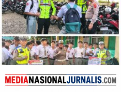 Police Go To School, Satlantas Polres Langkat Ajak Siswa Ciptakan Budaya Tertib Lalu Lintas