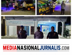 Antisipasi Geng Motor dan Kejahatan 3C, Polsek Gebang Patroli Blue Light