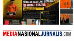 Diduga Edarkan Sabu, seorang laki-laki Ditangkap di Rumah Kosong, Polisi Sita Timbangan Digital dan Puluhan Plastik Klip